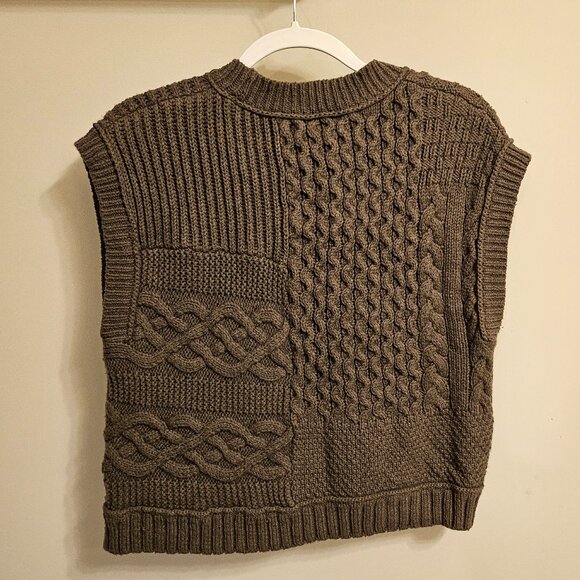 Madewell - Patchwork Sweater Vest - Size Small - Picture 2 of 3